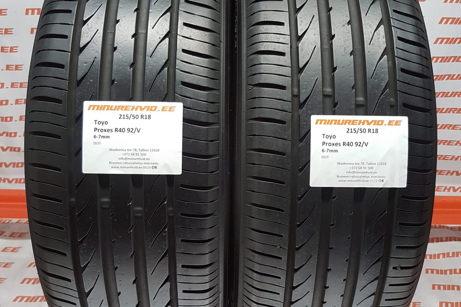 Used summer tire 215/50R18 TOYO Proxes R40 92/V