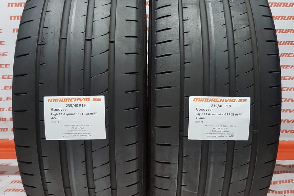 Used summer tire 235/40R19 GoodYear Eagle F1 Asymmetic 6 FR XL 96/Y