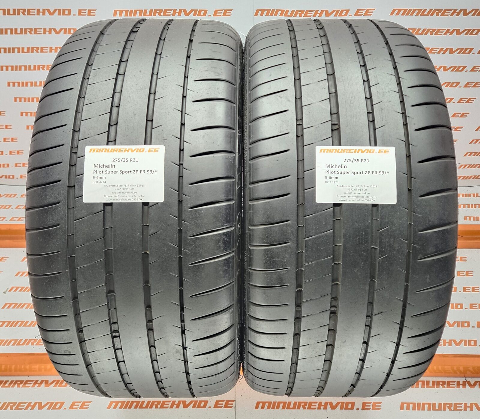 Used summer tire 275/35R21 Michelin Pilot Super Sport ZP FR 99/Y