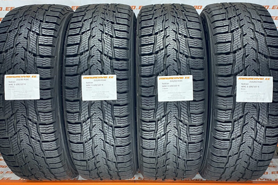 Used studless winter tire 215/65R16 Nokian WRC 3 109/107 R