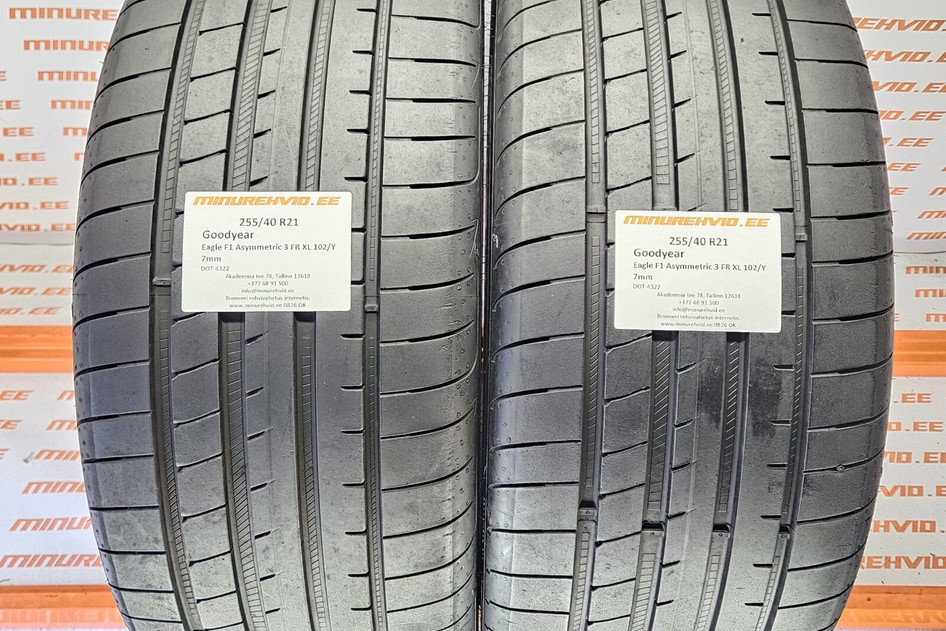Kasutatud suverehv 255/40R21 GoodYear Eagle F1 Asymmetric 3 FR XL 102/Y 4322
