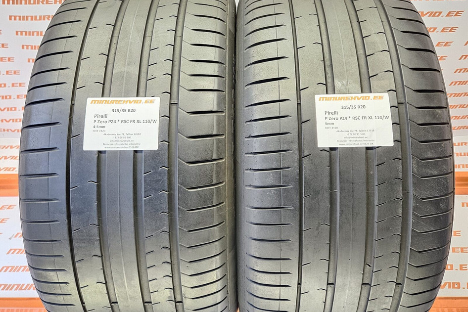 Подержанный летняя шина 315/35R20 Pirelli P Zero PZ4 * RSC FR XL 110/W