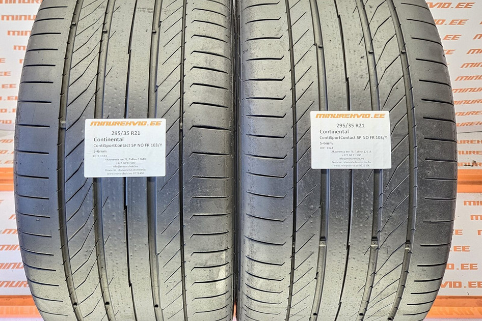 Used summer tire 295/35R21 Continental ContiSportContact 5P NO FR 103/Y