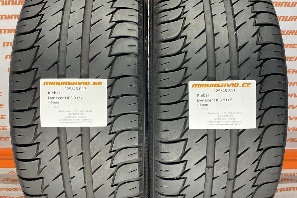 Used summer tire 225/45R17 Kleber Dynaxer HP3 91/Y