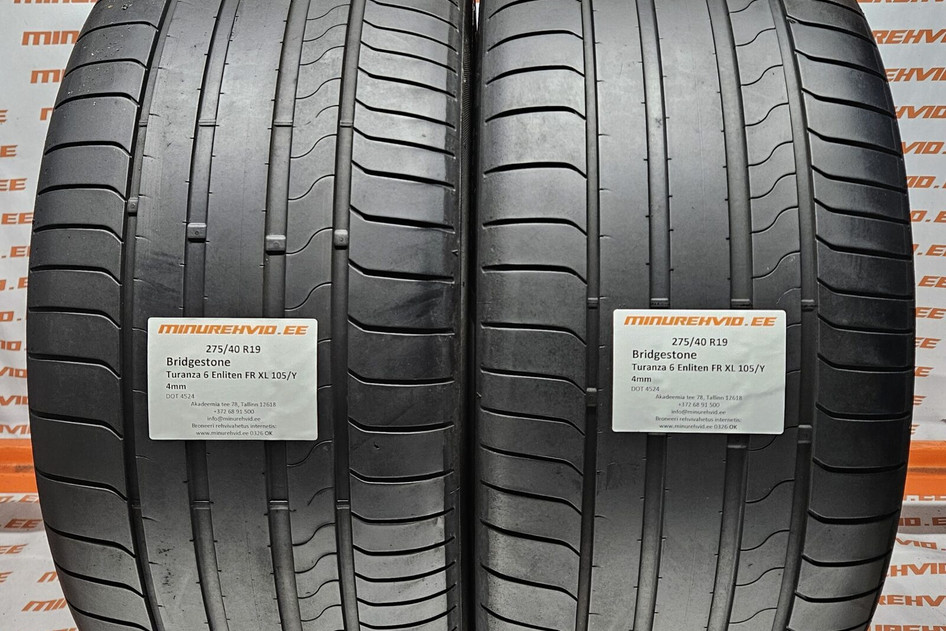 Kasutatud suverehv 275/40R19 Bridgestone Turanza 6 Enliten FR XL 105/Y