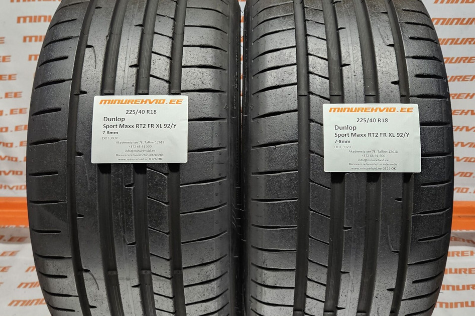 Kasutatud suverehv 225/40R18 Dunlop Sport Maxx RT2 FR XL 92/Y 3920