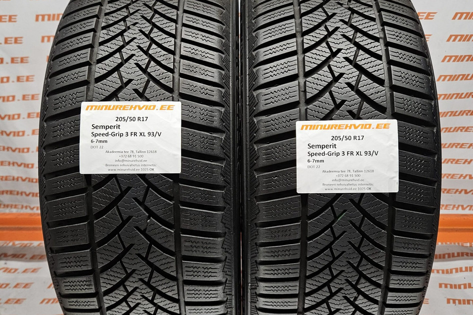 Used studless winter tire 205/50R17 Semperit Speed-Grip 3 FR XL 93/V