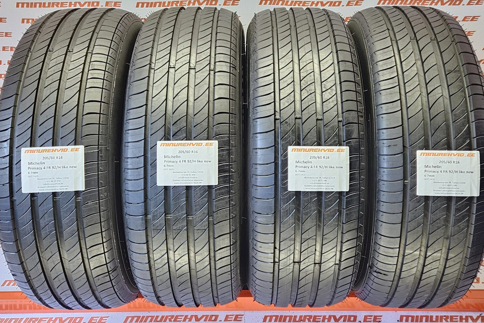 Подержанный летняя шина 205/60R16 Michelin Primacy 4 FR 92/H like new 1425