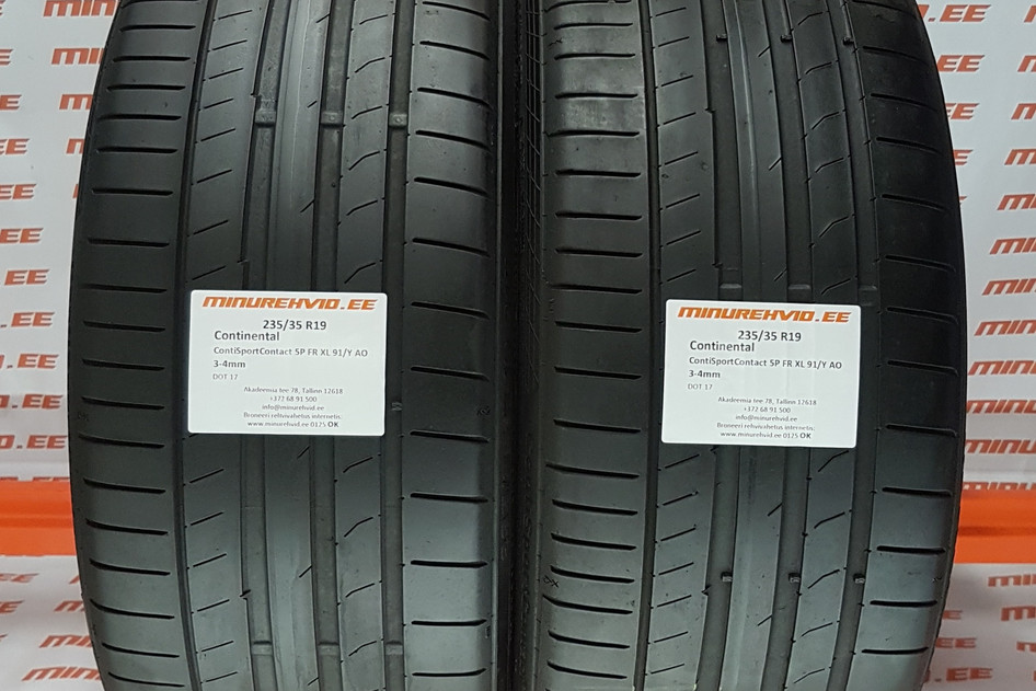 Kasutatud suverehv 235/35R19 Continental ContiSportContact 5P FR XL 91/Y AO