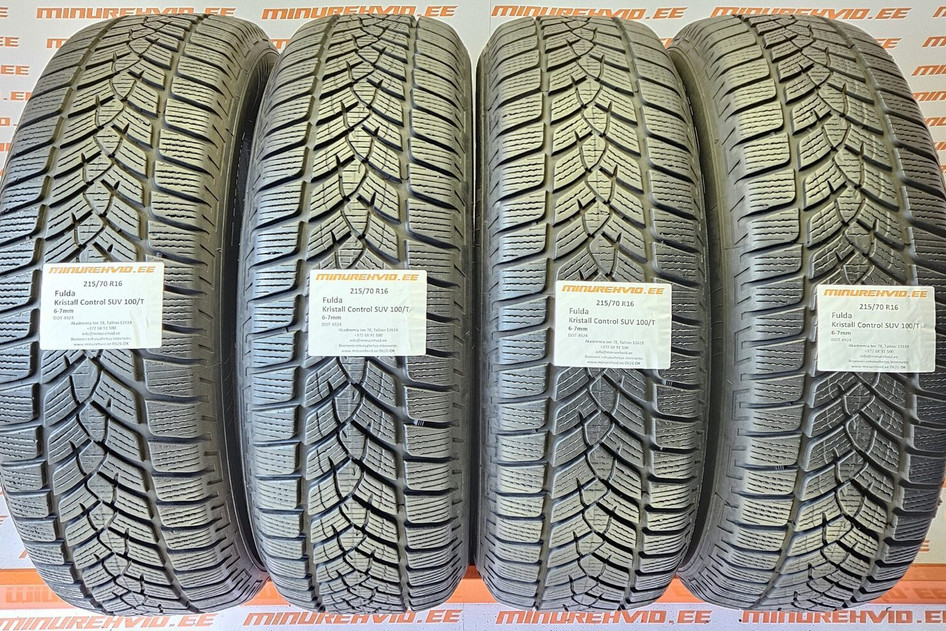 Kasutatud lamellrehv 215/70R16 Fulda Kristall Control SUV 100/T