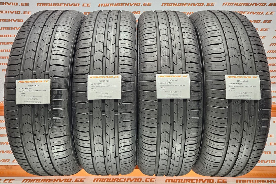 Kasutatud suverehv 215/65R16 Continental ContiPremiumContact 5 98/H like new
