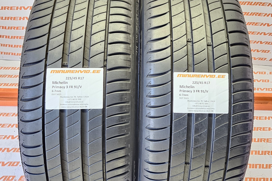 Kasutatud suverehv 225/45R17 Michelin Primacy 3 FR 91/V 5023