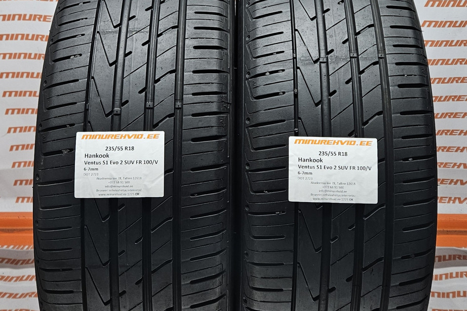Used summer tire 235/55R18 Hankook Ventus S1 Evo 2 SUV FR 100/V