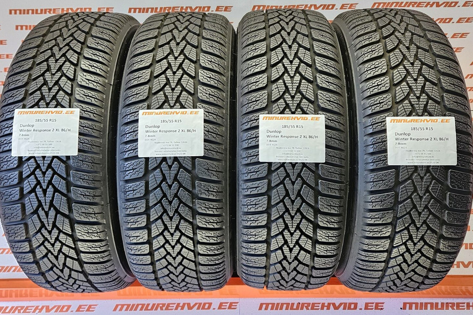 Used studless winter tire 185/55R15 Dunlop Winter Response 2 XL 86/H