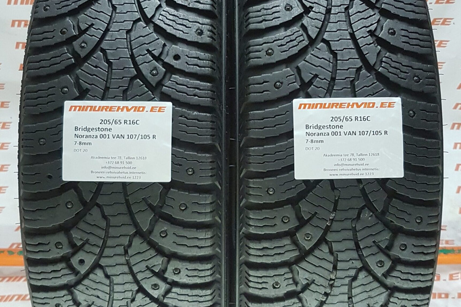 Used studded tire 205/65R16 Bridgestone Noranza 001 VAN 107/105 R