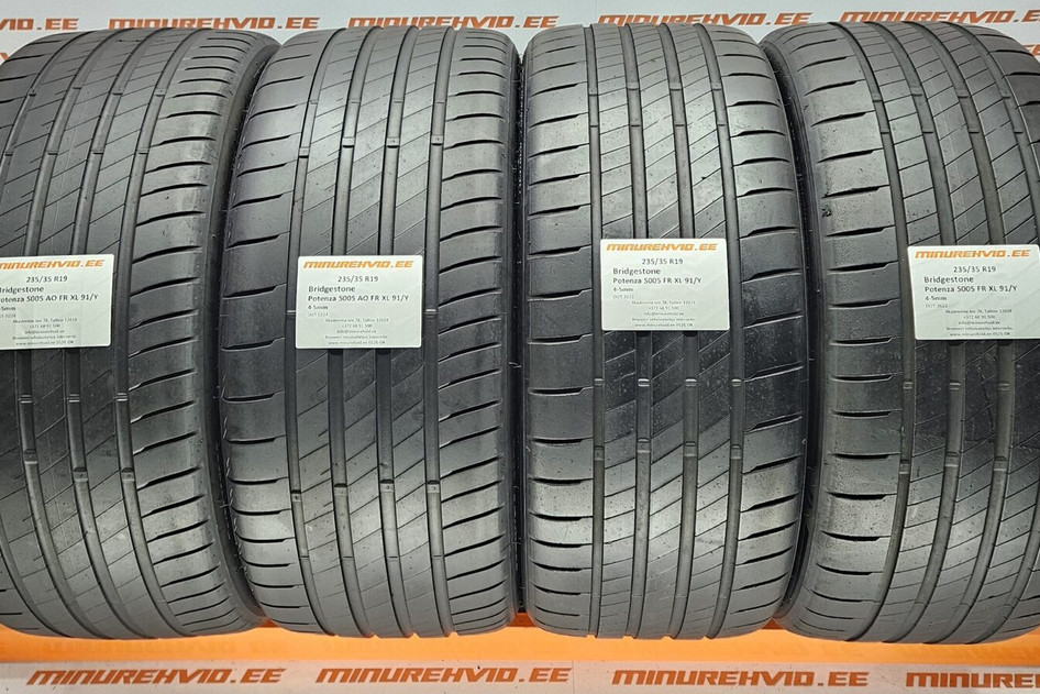 Kasutatud suverehv 235/35R19 Bridgestone Potenza S005 FR XL 91/Y 3622 + 0224/AO