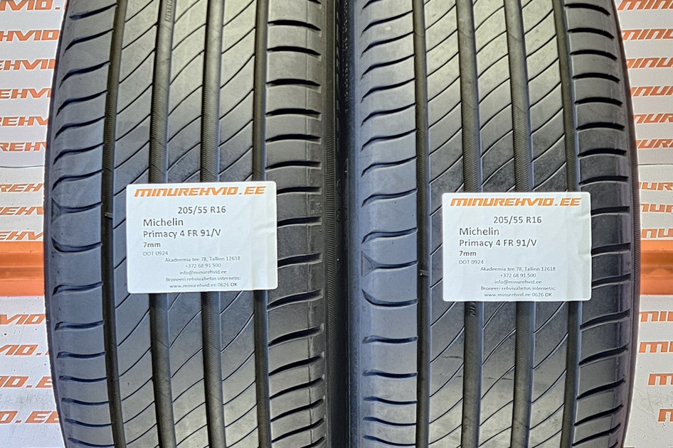 Kasutatud suverehv 205/55R16 Michelin Primacy 4 FR 91/V 0924