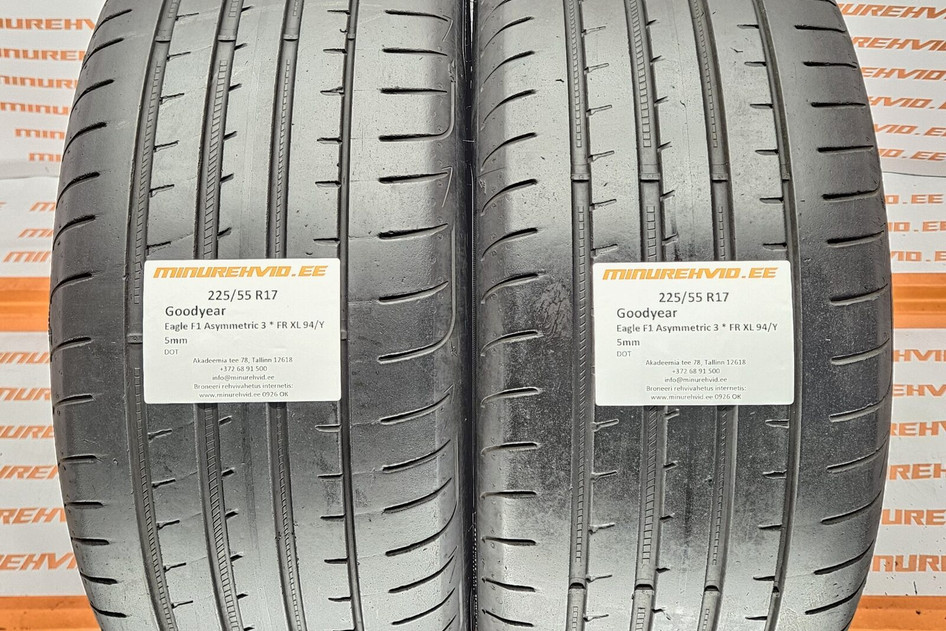 Kasutatud suverehv 225/45R17 GoodYear Eagle F1 Asymmetric 3 * FR XL 94/Y