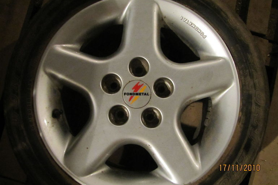 Used steel wheel+summer tire 205/50R15, Fondmetal