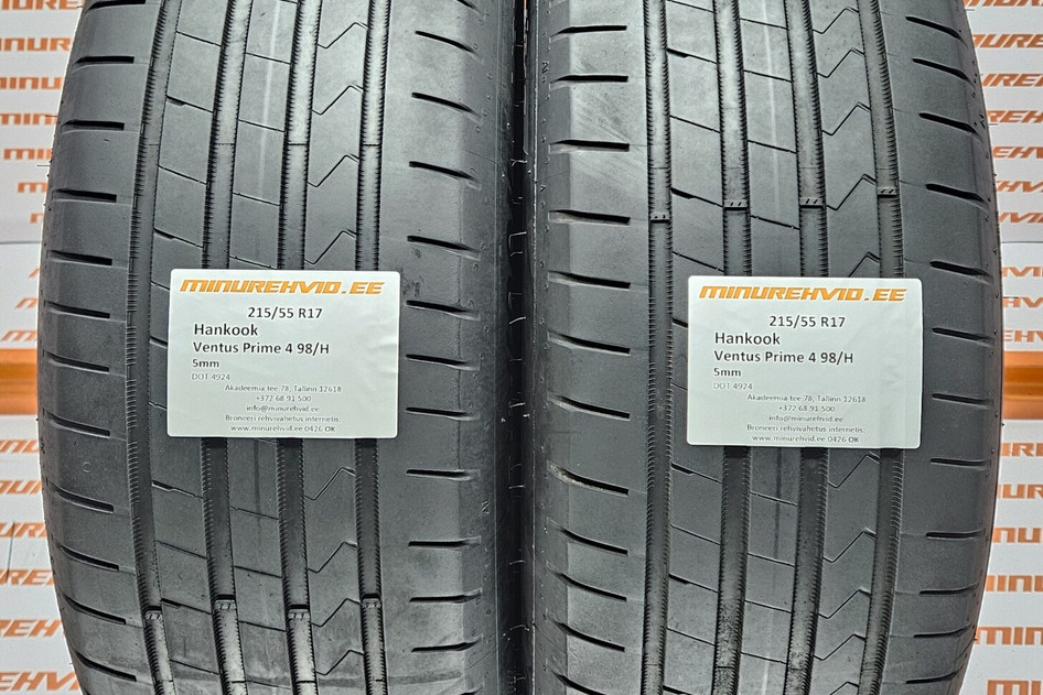 Подержанный летняя шина 215/55R17 Hankook Ventus Prime 4 98/H