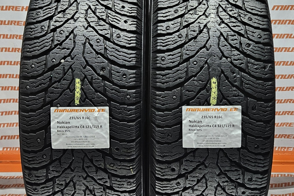 Kasutatud naastrehv 235/65R16 Nokian Hakkapeliitta C4 121/119 R.