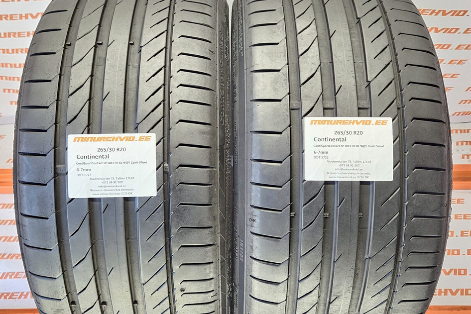 Used summer tire 265/30R20 Continental ContiSportContact 5P RO1 FR XL 94/Y Conti Silent