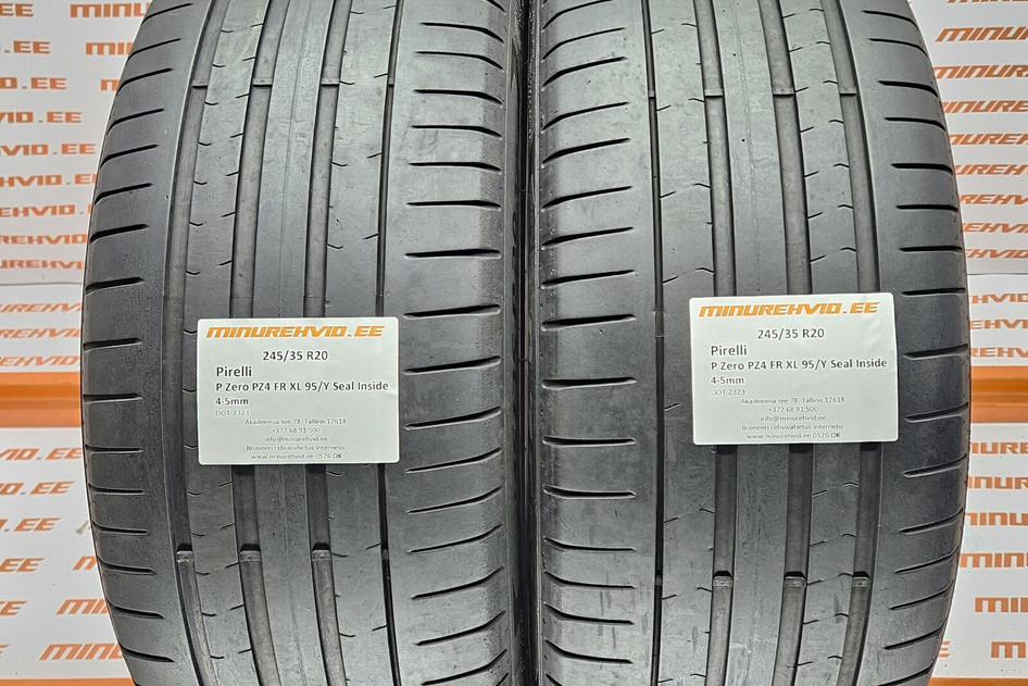 Подержанный летняя шина 245/35R20 Pirelli P Zero PZ4 FR XL 95/Y Seal Inside