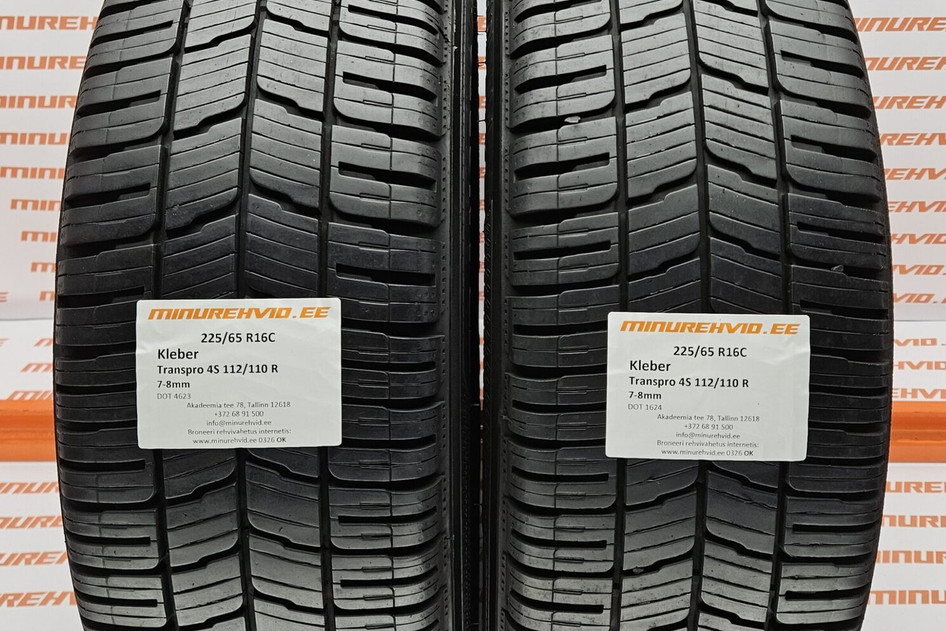 Used studless winter tire 225/65R16 Kleber Transpro 4S 112/110 R
