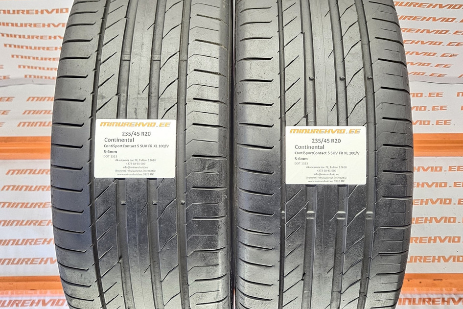 Подержанный летняя шина 235/45R20 Continental ContiSportContact 5 SUV FR XL 100/V 1323