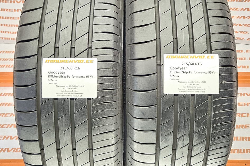 Подержанный летняя шина 215/60R16 GoodYear EfficientGrip Performance 95/V