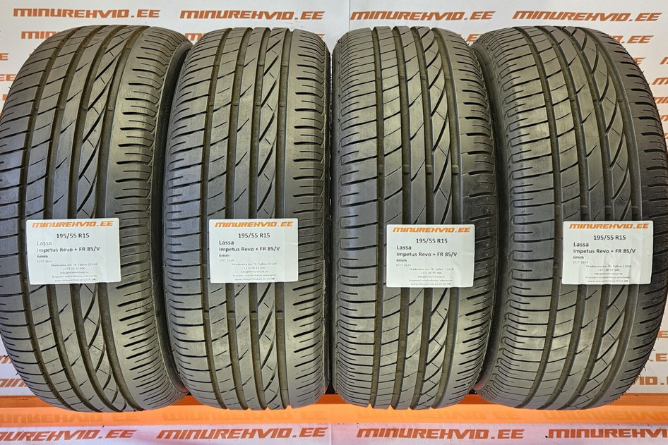 Used summer tire 195/55R15 Lassa Impetus Revo + FR 85/V