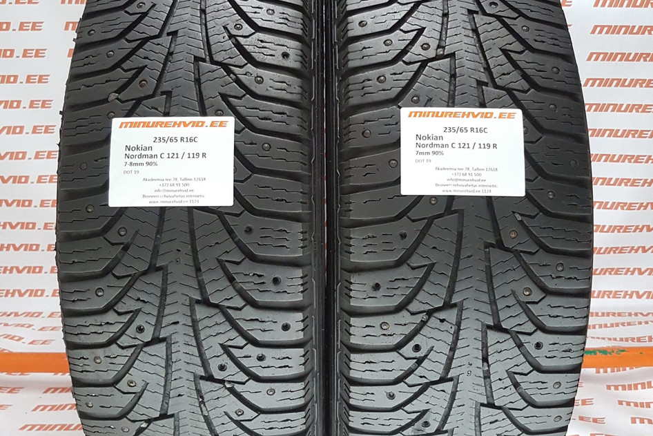 Used studded tire 235/65R16 Nokian Nordman C 121 / 119 R