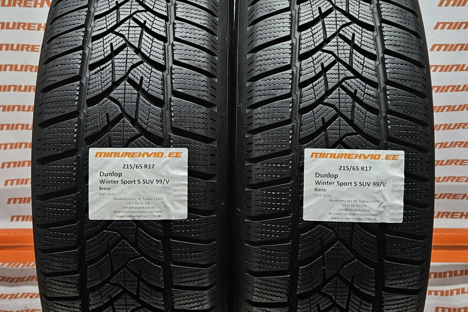 Kasutatud lamellrehv 215/65R17 Dunlop Winter Sport 5 SUV 99/V