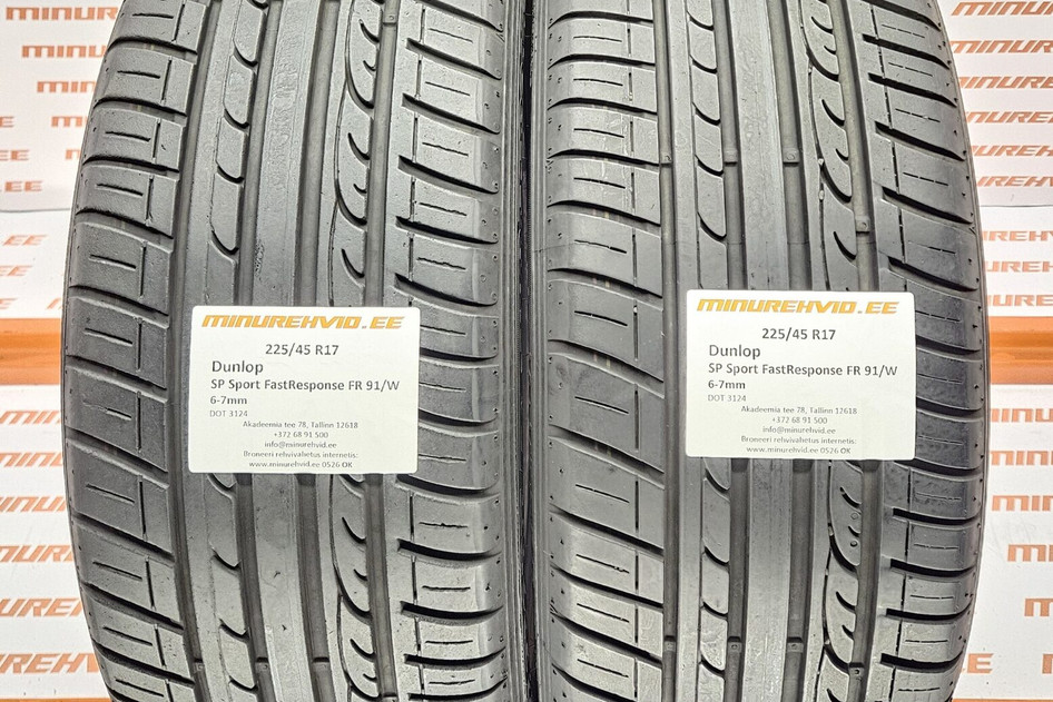 Подержанный летняя шина 225/45R17 Dunlop SP Sport FastResponse FR 91/W