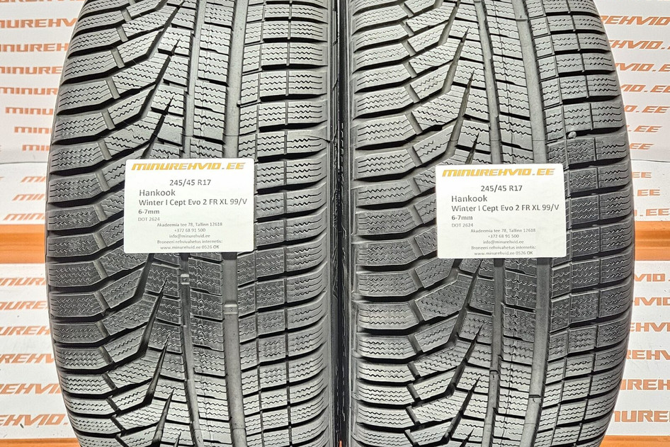 Used studless winter tire 245/45R17 Hankook Winter I Cept Evo 2 FR XL 99/V 2624