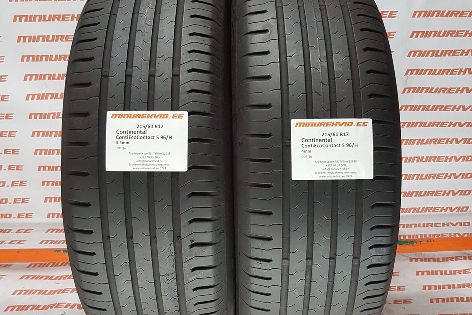 Kasutatud suverehv 215/60R17 Continental ContiEcoContact 5 96/H