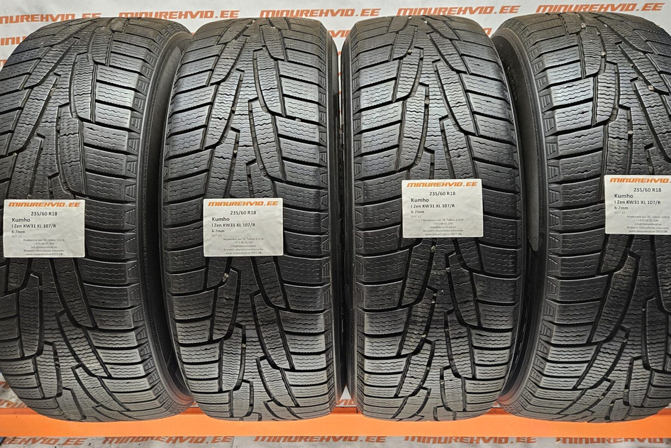Used studless winter tire 235/60R18 Kumho I Zen KW31 XL 107/R