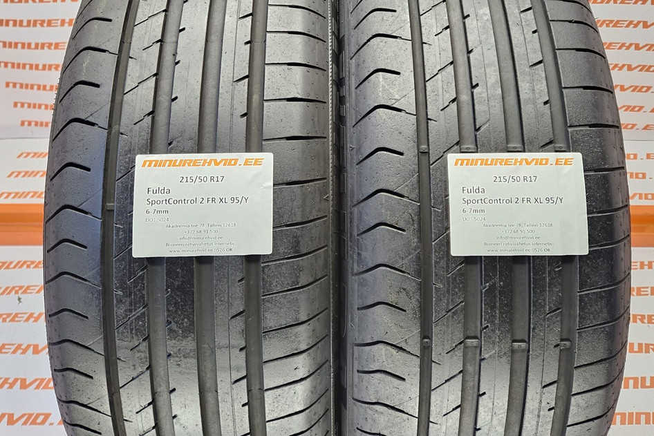 Kasutatud suverehv 215/50R17 Fulda SportControl 2 FR XL 95/Y 5024