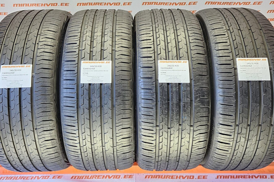 Подержанный летняя шина 245/35R20 Continental EcoContact 6 FR XL 95/W Conti Silent like new 1222