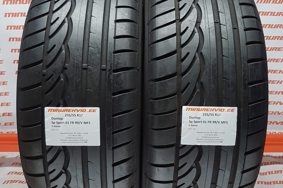Used summer tire 235/55R17 Dunlop SP Sport 01 FR 99/V