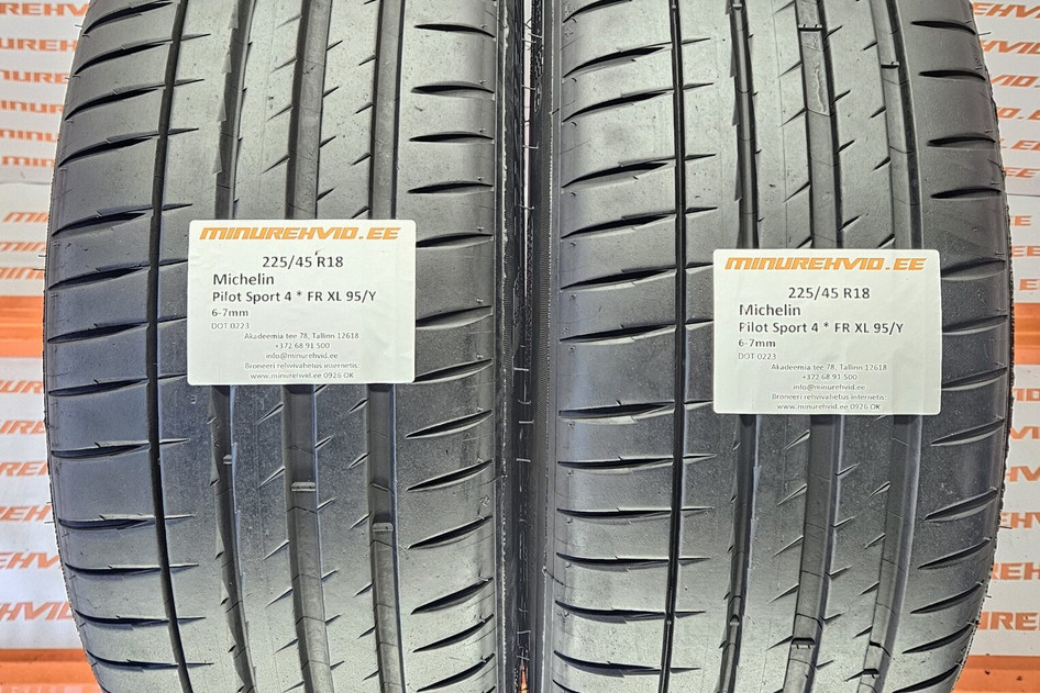 Kasutatud suverehv 225/45R18 Michelin Pilot Sport 4 * FR XL 95/Y