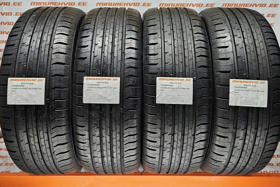 Kasutatud suverehv 205/55R16 Continental ContiEcoContact 5 91/V like new