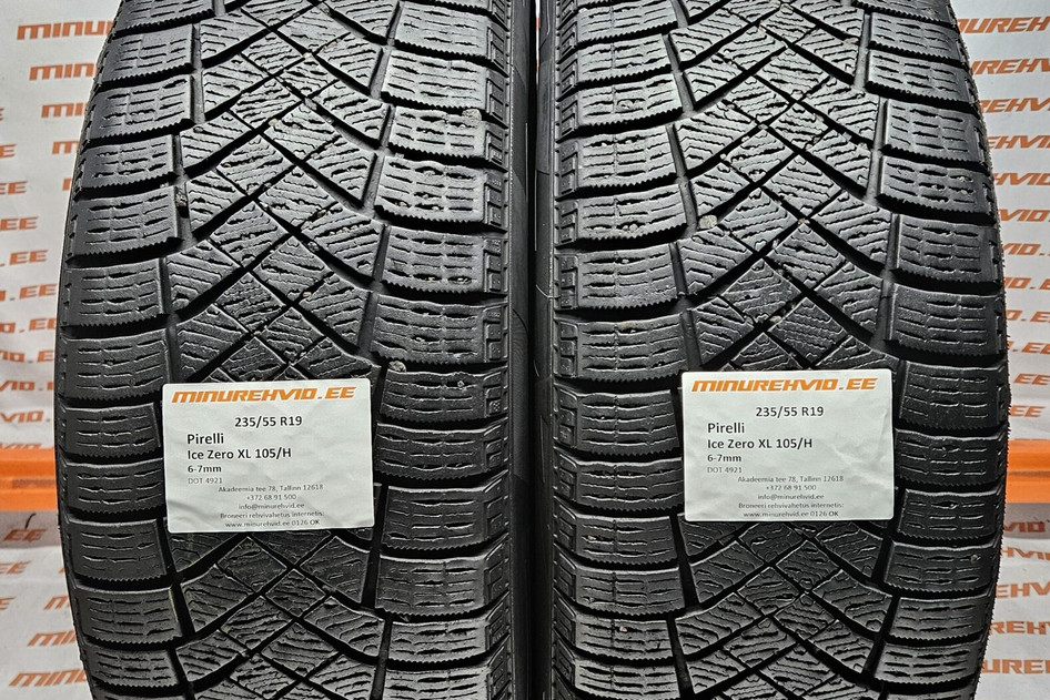Подержанный нешипованная шина 235/55R19 Pirelli Ice Zero XL 105/H