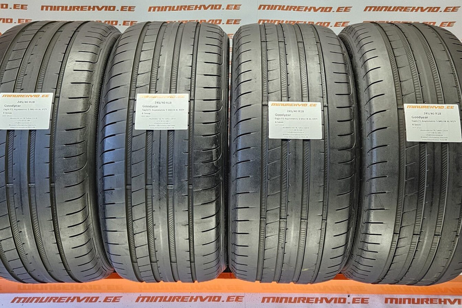 Подержанный летняя шина 245/40R18 GoodYear Eagle F1 Asymmetric 5 MO FR XL 97/Y