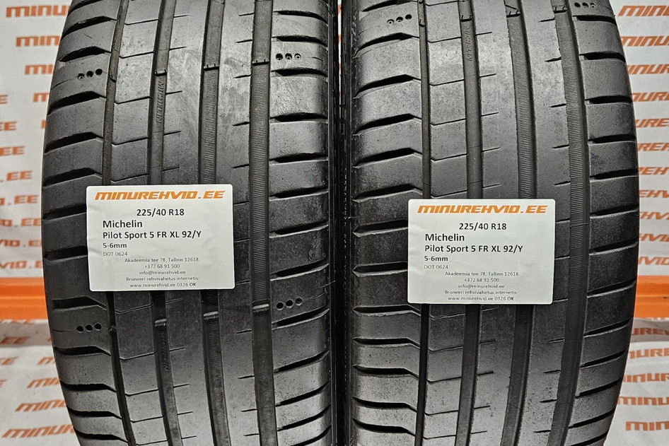 Kasutatud suverehv 225/40R18 Michelin Pilot Sport 5 FR XL 92/Y