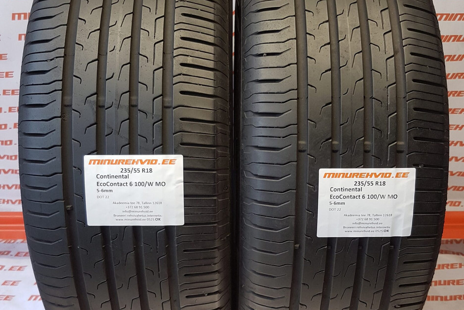 Used summer tire 235/55R18 Continental EcoContact 6 100/W MO