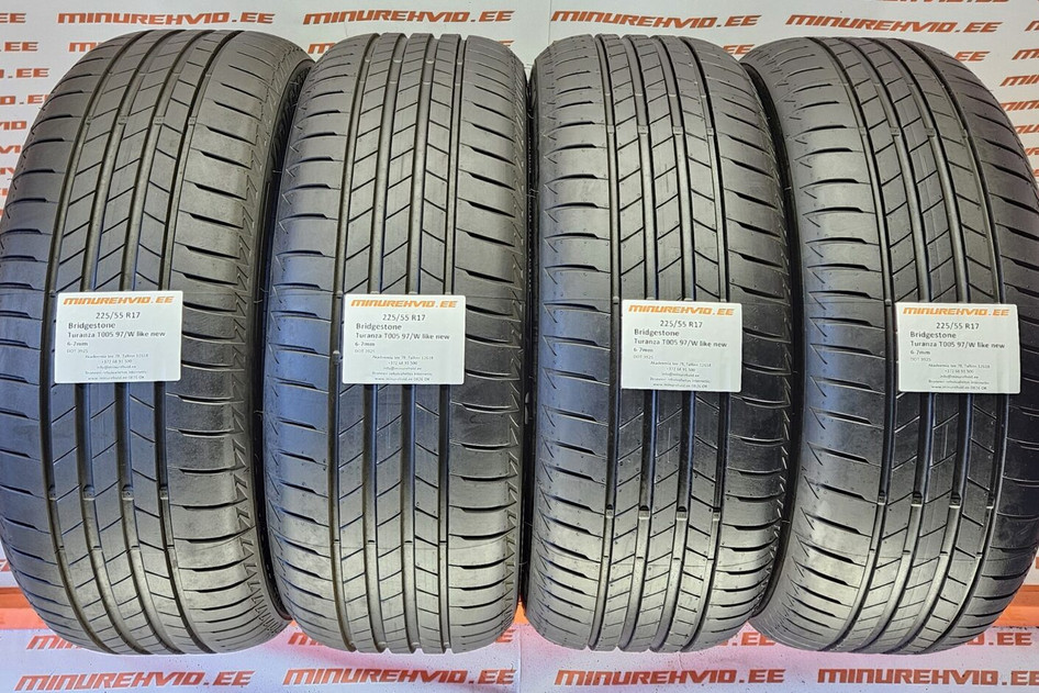 Kasutatud suverehv 225/55R17 Bridgestone Turanza T005 97/W like new 3925