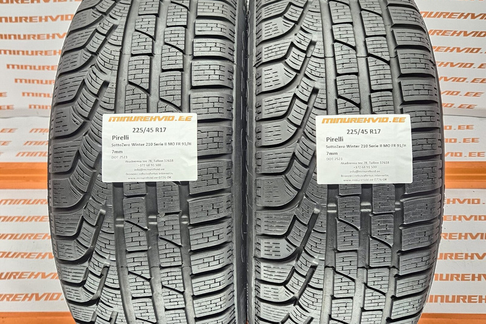 Used studless winter tire 225/45R17 Pirelli SottoZero Winter 210 Serie II MO FR 91/H