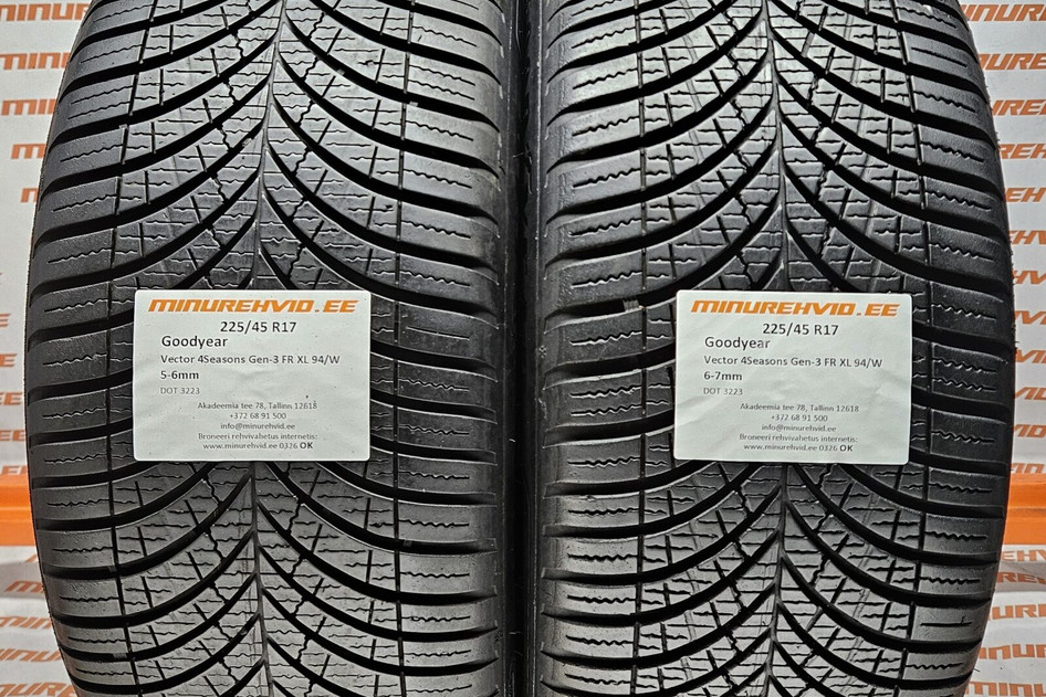 Kasutatud suverehv 225/45R17 GoodYear Vector 4Seasons Gen-3 FR XL 94/W 3223