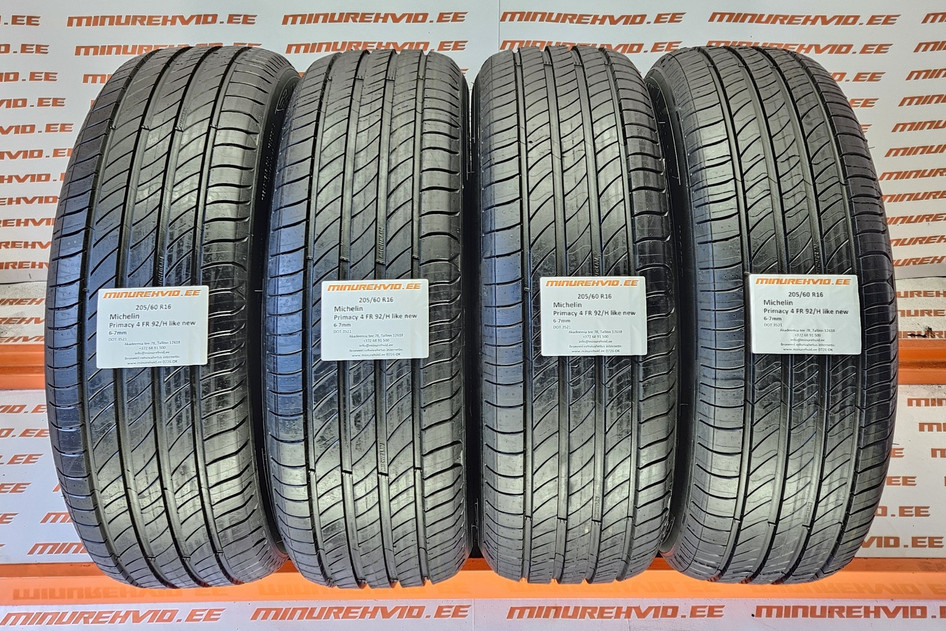 Kasutatud suverehv 205/60R16 Michelin Primacy 4 FR 92/H like new 3521